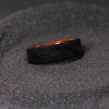 Mens engagement ring Snakewood Forged Carbon ring, Wedding band,.