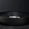 Sterling Silver Carbon Fiber Ring, Modern Gift Ring.