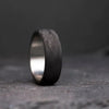 Titanium and Forged Carbon Fiber Wedding Band.